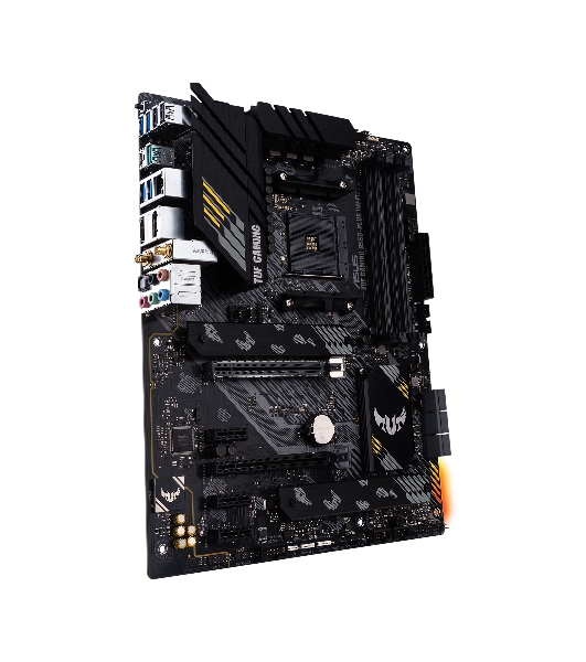 Материнская плата ASUS TUF GAMING B550-PLUS WIFI II, AM4, AMD B550, 4xDDR4, 6xSATA, 2xM.2, 1xPCI-E 3.0 x16, 1xPCI-E 4.0 x16, 3xPCI-E x1, 1xDP, 1xHDMI, 1x 2.5Gb LAN, 2xUSB-A 3.2 Gen 1, 1xUSB-A 3.2 Gen 2, 1xUSB-C 3.2 Gen 2, 3x3.5 мм, 7.1, ATX