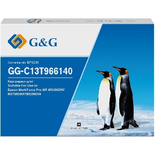 Картридж струйный G&G GG-C13T966140 черный (40000 стр., 795 мл) для Epson WorkForce Pro WF-M5299DW/M5799DWF/M5298DW