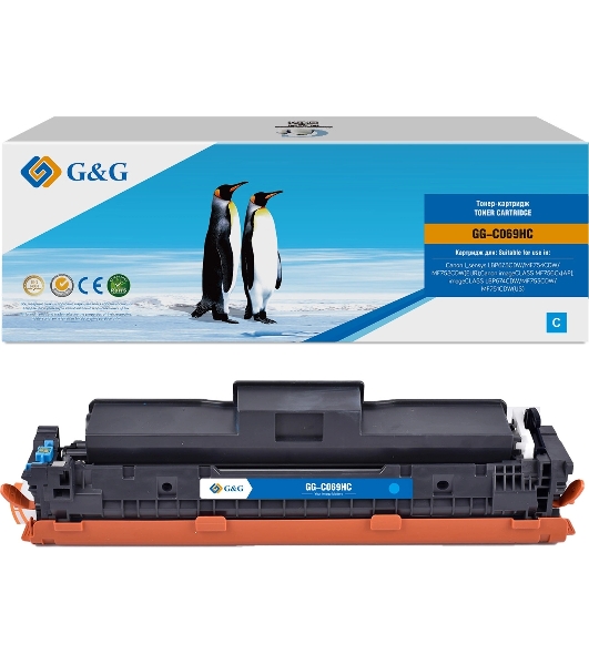 Картридж лазерный G&G GG-C069HC (069H) голубой (5500 стр.) для Canon I sensys LBP673CDW/MF754CDW/MF752CDW(EUR)/imageCLASS MF756Cx(AP)/LBP674CDW/MF753CDW/MF751CDW(US)