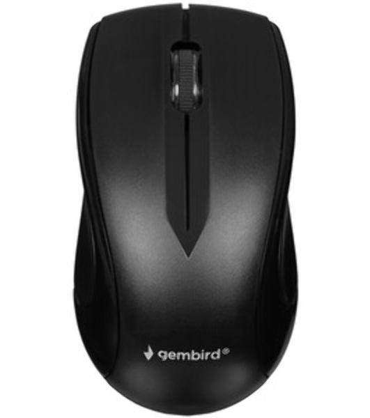 Мышь беспроводная Gembird MUSW-320 черный, 1000 dpi, радиоканал, USB, кнопки - 3