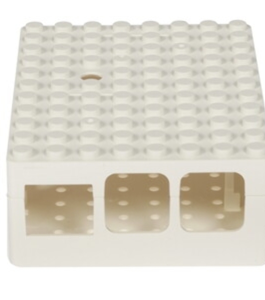 Корпус ACD RA181 белый для микрокомпьютера Raspberry Pi 3 White ABS Plastic Building Block case for Raspberry Pi 3