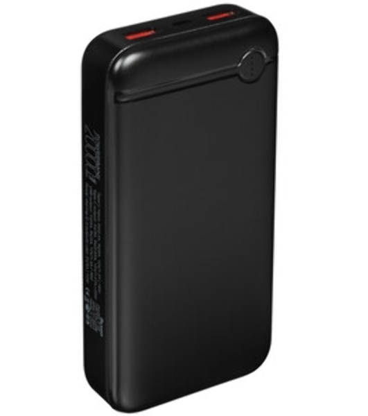 Портативный аккумулятор OLMIO P-20, 20000mAh, 20W, QuickCharge3.0/PowerDelivery, черный