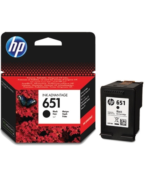 Картридж струйный HP 651 C2P10AE черный для HP DJ IA5575e (600 стр.)