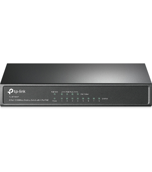 Коммутатор TP-Link SMB TL-SF1008P Коммутатор 8-port 10/100M Desktop PoE Switch