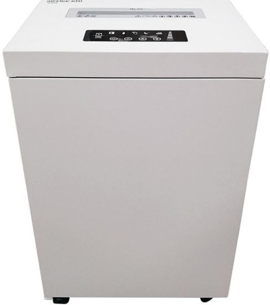 Шредер Office Kit S500 (2х15) белый (секр.P-5)/фрагменты/17лист./50лтр./скрепки/скобы/пл.карты/CD