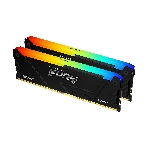 Оперативная память Kingston Fury Beast, DDR4, 32GB (2x16GB), 3200MHz, CL16, DIMM, с радиатором, RGB, черный, фото6