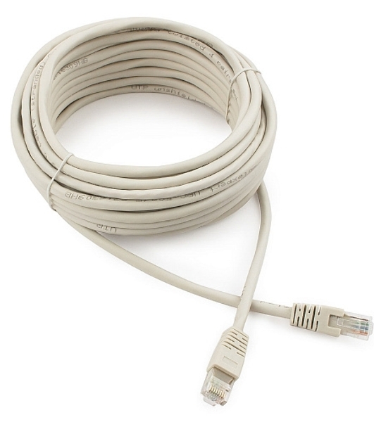 Патч-корд UTP Cablexpert PP6U-10M cat.6, 10м, литой, многожильный, серый