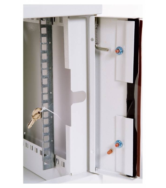 Шкаф настенный ЦМО ШРН-12.650 12U 600x650мм пер.дв.стекл несъемные бок.пан. 50кг серый