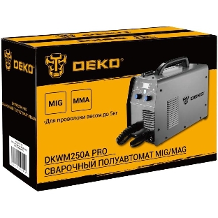 Сварочный полуавтомат Deko DKWM250A MIG-MAG/ММА 7кВт