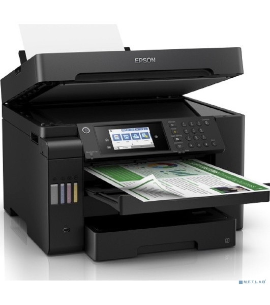 МФУ струйное Epson L15150, (A3, ADF, duplex, 35 стр./мин., Ethernet, Wi-Fi черный)