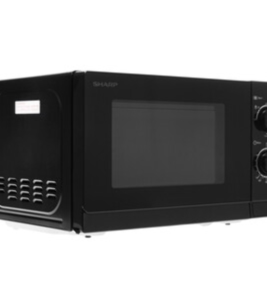 Микроволновая печь Sharp R-6000RK черный, 20 л, 800 Вт, переключатели - поворотный механизм