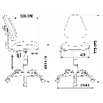 Кресло детское Бюрократ KD-4/TW-55 голубой TW-55, фото6
