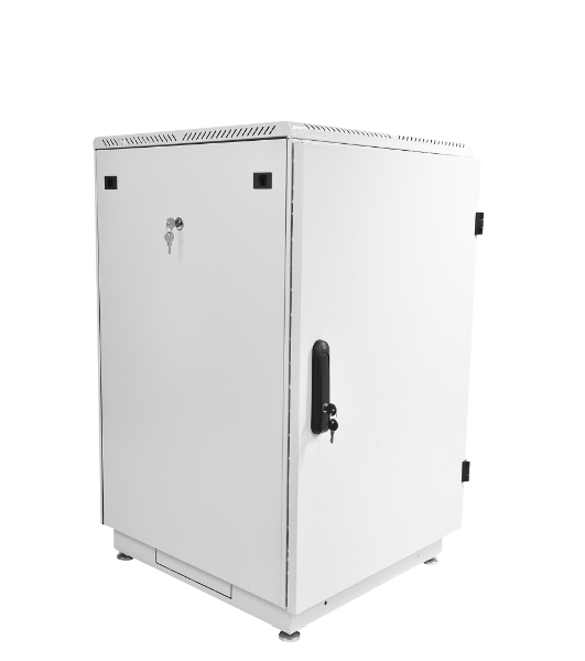 Шкаф телекоммуникационный напольный 18U (600x600) дверь металл (2 места), ШТК-М-18.6.6-3ААА