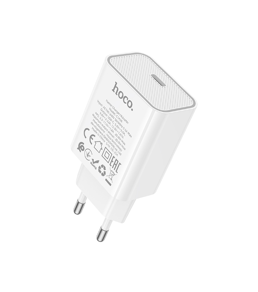Зарядное устройство Hoco 20Вт, QC3.0/PD, Type-C, C143A, белый, блистер