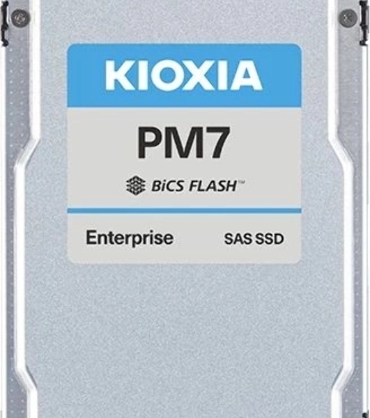 Накопитель SSD Kioxia PM7-R, 7680Gb, 2.5', SAS 4.0 (24 Gbит/с), R/W 4200/4100