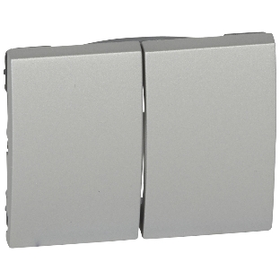 Лиц. панель д/дв. выкл., aluminium