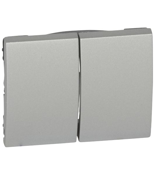 Лиц. панель д/дв. выкл., aluminium