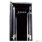Шкаф телекоммуникационный напольный 42U (600x1000) дверь стекло (3 места), черный, фото12