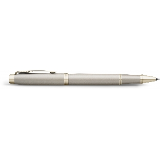 Ручка роллер Parker IM Monochrome T328 (2172955) Champagne PVD F черн. черн. подар.кор.