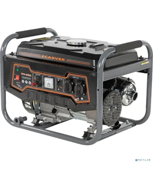 Электрогенератор бензиновый Carver PPG-3600A, 2.8 кВт, 67 дБ, 40 кг