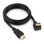 Кабель Cablexpert HDMI CC-HDMI490-6, 19M/19M, v2.0, медь, позол.разъемы, экран, угловой, 1.8м, черный, пакет, фото3