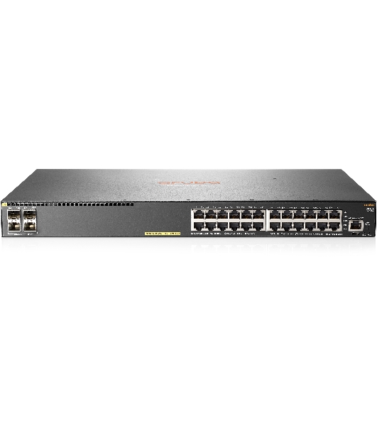 Коммутатор HPE Aruba 2930F 24G PoE+ 4SFP+, 24×1 Гбит/с PoE+ + 4×10 Гбит/с SFP+, управляемый
