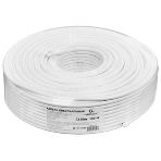 Кабель коаксиальный Cablexpert, RG-6U-CU-1, 75 Ом, 64%, 0,8 мм, медь, белый, 100 м, фото3