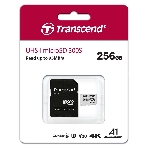 Флеш карта microSD 256Gb Transcend microSDXC Class 10 UHS-I U3, V30, A1, (SD адаптер), TLC, фото2