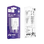 Зарядное устройство Hoco 20Вт, QC3.0/PD, Type-C, C143A, белый, блистер, фото 1
