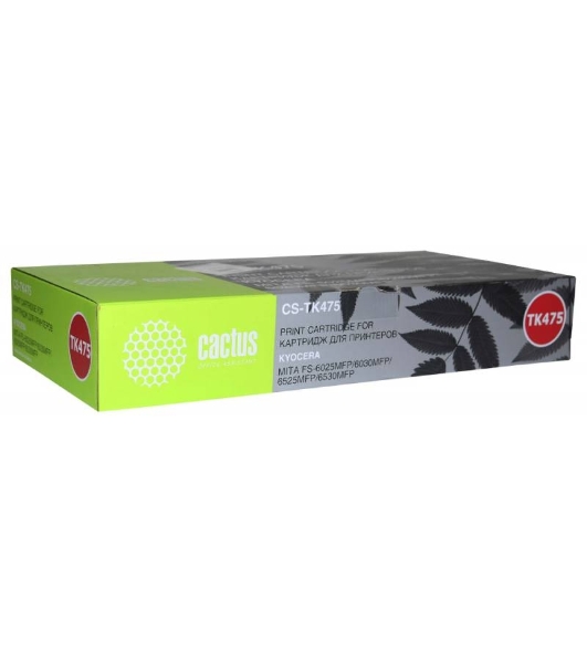Картридж лазерный Cactus CS-TK475 черный (15000 стр.) для Kyocera FS-6025/B/6030