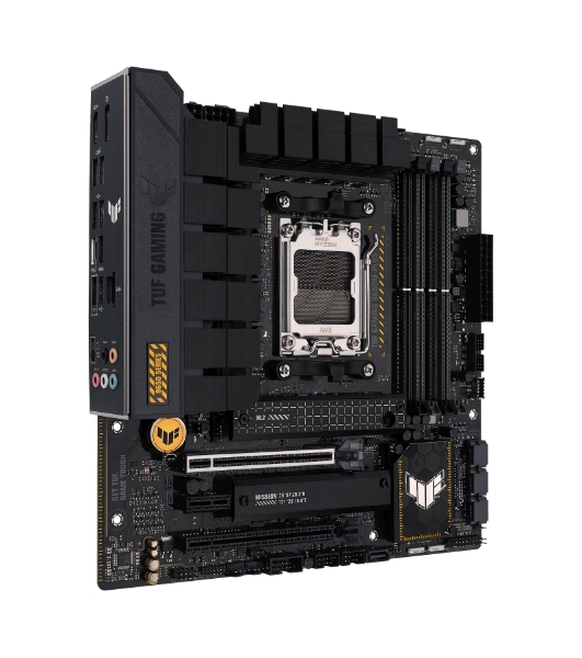 Материнская плата ASUS TUF GAMING B650M-PLUS, AM5, AMD B650, 4xDDR5, 4xSATA, 2xM.2, 1xPCIe 4.0 x16, 1xPCIe 4.0 x4, 1xDP, 1xHDMI, 1x 2.5Gb LAN, 4xUSB-A 3.2 Gen 2, 1xUSB-A 3.2 Gen 1, 1xUSB-C 3.2 Gen 2x2, 5x3.5 мм, 7.1, mATX