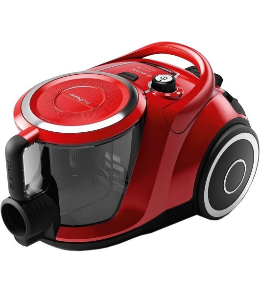 Пылесос Bosch BGS412234A красный, 2200 Вт, уборка сухая, пылесборник контейнер, 2.4 л
