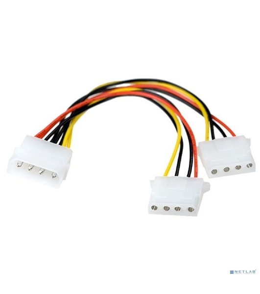 Разветвитель питания IDE-устройств Molex (IDE) в 2*Molex (IDE), 15 см ExeGate