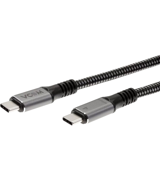 Кабель Thunderbolt4/USB4 Type-C, 5K@60Hz, 40Gbps, PD 100W, 5A, VCOM, 1.2м CU540M-1.2M