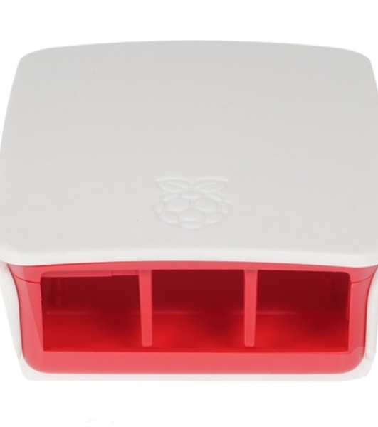 Корпус RA129 red-белый для микрокомпьютера Raspberry Pi 3. ACD Red+White ABS Plastic case for Raspberry Pi 3