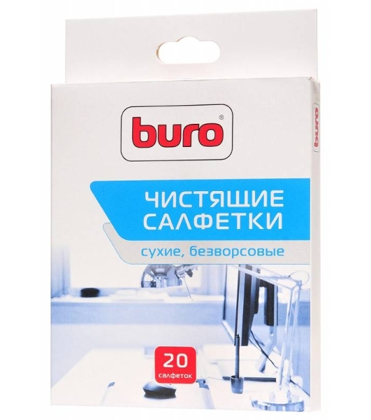 Салфетки Buro BU-Udry, 20 шт для удаления пыли коробка 20шт сухих