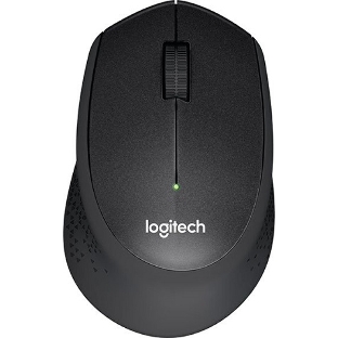 Мышь беспроводная Logitech M330 SILENT PLUS черный, 1000 dpi, радиоканал, USB, кнопки - 3