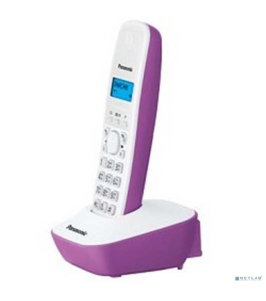 Телефон беспроводной (DECT) Panasonic KX-TG1611RUF (сиреневый) АОН, Caller ID,12 мелодий звонка,подсветка дисплея,поиск трубки