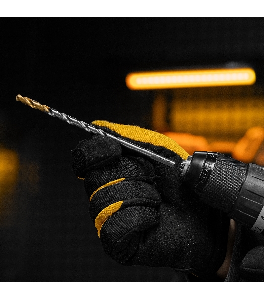 Сверло спиральное по металлу Denzel 6 х 139 мм, Р6М5, Golden Tip, удлиненное