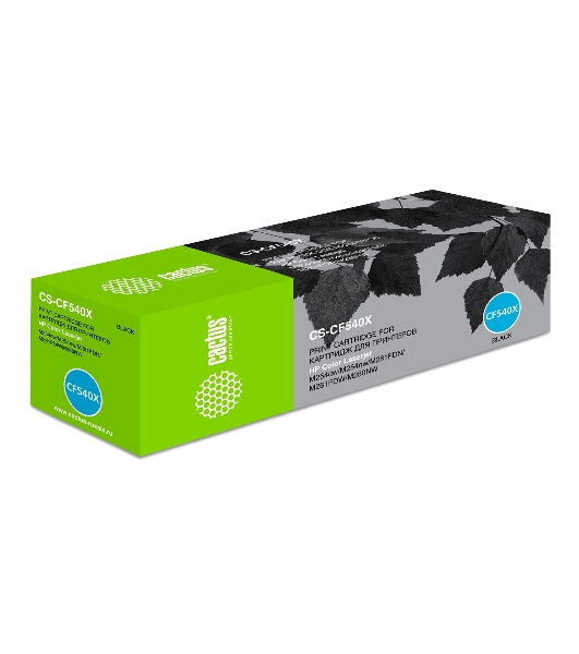 Картридж лазерный Cactus CS-CF540X черный (3200 стр.) для HP LJ M254dw/M280nw/M281fdn