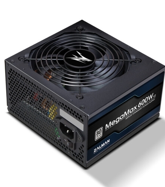 Блок питания Zalman ZM600-TXII V2 Retail, 600Вт, 80 PLUS, 120мм, черный