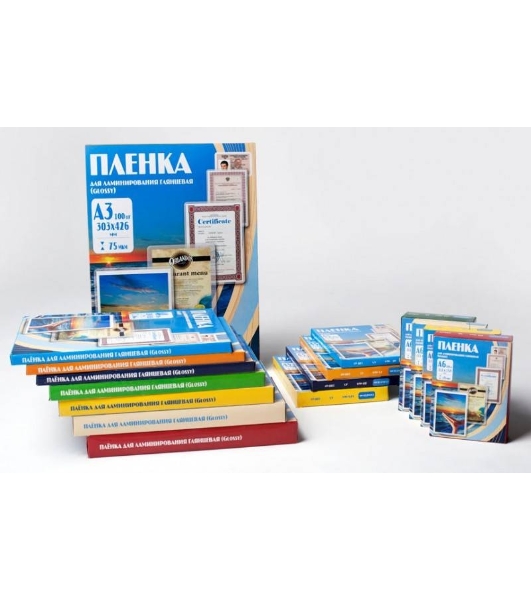 Пленка для ламинирования Office Kit 100мкм A4 (100 шт) глянцевая 216x303 мм PLP10623