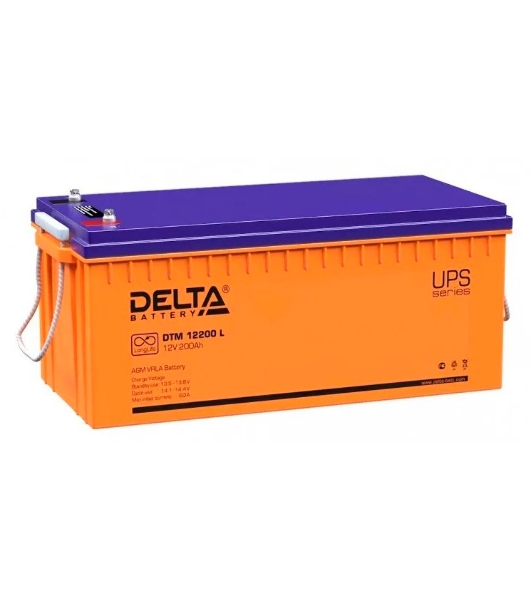 Батарея Delta DTM 12200 L (200 А\ч, 12В) свинцово- кислотный аккумулятор