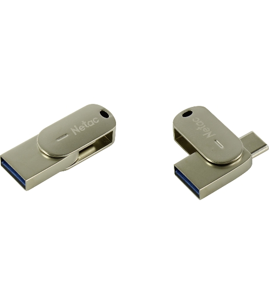 Флешка USB R/W Netac USB Drive U785C USB3.0+TypeC 64Gb, retail version