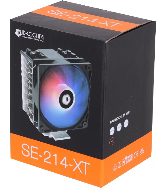 Кулер ID-COOLING. SE-214-XT черный 120мм алюминий/медь 1500rpm 27db 4-pin 180W 150мм