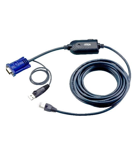 Модуль удлинителя, SVGA+KBD+MOUSE USB, 4.5 метр., для подкл. комп. к перекл. KH15xxA/KH15xxAi/KL15xxA/KH25xxA, макс.разреш. 1600х1200, RJ45+HD-DB15+USB A-тип, Female+2xMale, без Б.П., (DDC2B) USB CPU Module/cat 5 cable for KH2516A