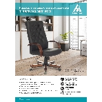 Кресло Бюрократ T-9928WALNUT/ECO черный, экокожа, фото15