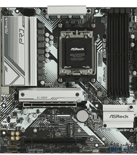 Материнская плата ASRock B650M PRO RS, AM5, AMD B650, 4xDDR5, 4xSATA, 3xM.2, 1xPCIe 4.0 x16, 1xPCIe 3.0 x4, 1xDP, 1xHDMI, 1x2.5Gb LAN, 1xUSB-C 10Gbps, 1xUSB-A 10Gbps, 2xUSB-A 5Gbps, 4xUSB-A 2.0, 3x3.5 мм, 7.1, mATX