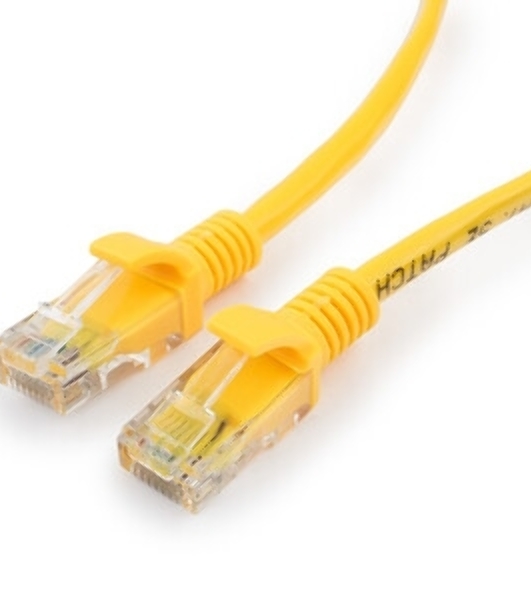 Патч-корд UTP Cablexpert PP12-30M/Y cat.5e, 30м, литой, многожильный, желтый