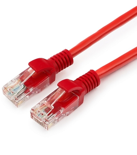 Патч-корд UTP Cablexpert cat.5e, 2м, литой, многожильный, красный